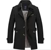 Comércio Exterior Primavera Jaqueta Casual Masculina Comprimento Médio Tendência Tamanho Grande Masculino Algodão Fino Corta-vento Casaco Masculino Top