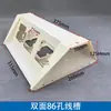 Canaleta Colgante de Aleación de Aluminio para Cables Debajo del Escritorio Puede Albergar Bases para Paneles de Tomas de Corriente de 86 Orificios, Cajas de Cables Triangulares y Canaletas para Cables Debajo del Escritorio