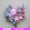 Flor artificial morada ceremonia de boda salón de bodas camino principal arreglo floral techo decoración arco de bienvenida hotel fila de flores flores falsas