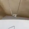 Collar de Estrella Japonesa Coreana para Mujer Lujo Ligero Nicho Cadena para Clavícula Estilo INS Simple Versátil Regalo de San Valentín para Novia