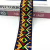 Novos Sapato e Chapéu de Fita Jacquard Estilo Étnico Acessórios de Vestuário Renda Larga de 4,5 cm Decoração Geométrica Estilo Étnico