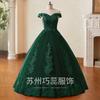 Vestido de Noite para Mulheres 2026 Novo Estilo Elegante para Banquete Amazon Cross-Border Cerimônia de Debutante Anfitriã Arte com Lantejoulas Vestido para Exame