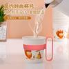 Portavasos de papel desechable, portavasos de plástico grueso, aislamiento térmico, antiescaldaduras, cubierta para taza de mano, antiescaldaduras, mango grande, venta al por mayor