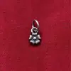 Pingente de girassol em prata pura S925, flor pequena, folha de ginkgo, pingente de rosa, acessórios de pulseira de pérola de cristal atacado
