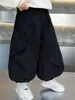 Pantalones de Forro Polar para Niños Pantalones Cargo para Niños Otoño/Invierno 2026 Nuevo Estilo Coreano de Moda Pantalones Casuales de Invierno para Niños Pequeños/Medianos