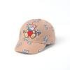 Gorra infantil al por mayor de fábrica 8-24 meses versión coreana de dibujos animados para el sol cuatro estaciones disponible gorra de béisbol casual para bebé