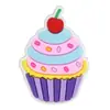 Novos Adesivos Fofos de Cupcake Planos de Borracha Macia de PVC Capa de Celular Acessórios de Cabelo Material de Papelaria Desenho Animado Acessórios DIY
