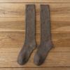 Calcetines de pierna de otoño e invierno para mujer, de terciopelo acolchado, felpa cálida, calcetines para niños, calcetines altos de algodón modernos ins