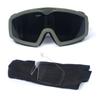 Óculos Táticos Cs Anti-Embaçante Dupla Face para Tiro Esportivo Óculos de Proteção para Uso Real Óculos para Motocicleta Off-Road Conjunto de Duas Peças