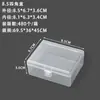 Caja Cuadrada de 8.5 Caja de Plástico Transparente de PP Caja de Almacenamiento para Collares y Joyería Caja de Almacenamiento para Herramientas Creativas de Arte con Cuentas