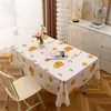 Mantel Impermeable y a Prueba de Aceite, Peva Sin Lavado, Lujo Ligero, Gama Alta, Cuadrado, Mantel Simple de Dibujos Animados para Picnic, Mantel para Mesa de Dormitorio de Estudiante