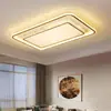 [Transfronterizo] Lámpara de Techo para Sala de Estar, Paquete de Iluminación Rectangular Simple Nuevo para Pasillo, Cristal de Lujo Alto, Estilo Europeo y Americano