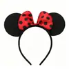 Diadema de Cabeza de Mickey Fiesta de Rendimiento Lazo Parque de Atracciones Minnie Sesión de Fotos Diadema Pasador Accesorio para el Cabello Tocado Hecho a Mano