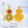 Puzuoqiang cor preservando ouro acessórios faça você mesmo Tang kazaki carneiro vida passada cabaça pingente colar suéter corrente