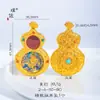 Pu Zuoqiang Conservación del Color Arena Dorada Accesorios Diy Tíbet Tang Khazaki Amarillo Cordero Dios de la Riqueza Colgante Estilo Étnico Caja Gawu