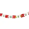 Novos Suprimentos de Decoração de Natal Bandeiras de Desenho Animado e Bandeiras Coloridas Decoração de Cena de Atmosfera Natalina Bandeiras de Papel Penduradas Atacado