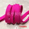Cuerda plana hueca colorida de 1 cm de ancho, cordón trenzado de poliéster, cinta hueca de doble capa, adecuada para cordones de sombreros, cordones de zapatos y cinturillas