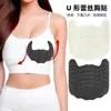 Cinta Adhesiva Desechable para Levantar el Pecho Transfronteriza, Cinta de Encaje con Forma de Cuerno para el Pecho, Cinta Adhesiva Invisible para Realzar el Pecho con Forma de U, Anti-Rozaduras