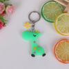 Dibujo Animado Pegamento Suave Anillo de Llavero de Doble Cara Pvc Llavero para Coche Colgante Pequeño Creativo Punto Creativo Pegamento Suave