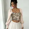 Top Elegante y Versátil para Mujeres Maduras, Nuevo Top de Manga Larga Ajustado Estilo Francés