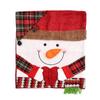 Decoraciones de Navidad, Fundas para Sillas con Sombreros, Fundas para Taburetes, Fundas para Sillas de Muñeca, Decoración para el Hogar Europea y Americana, Mini Bufandas de Navidad