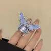 Anel Aberto de Metal Cor Aurora Borboleta Abelha Diamante Estilo Ins Europeu e Americano Anel Animal Personalizado Estilo Picante de Leite