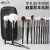 Cangzhou Cross-Border Novo Conjunto de Pincéis de Maquiagem Série Ébano com 14 Peças de Pelo de Animal, Conjunto Completo de Ferramentas de Maquiagem Atacado