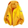 Chamarra tres en uno estilo Luotuo para mujer con forro desmontable, abrigo cortavientos impermeable para hombre para senderismo, viajes, montañismo