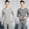 Pijama Grueso Conjunto Íntimo Ropa de Otoño Cuello Alto Hombres Mayores y Ancianos Pelo Caliente Pantalones Cálidos de Invierno Otoño Hombres Forro de Felpa Mediano
