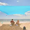 Toldo transfronterizo a prueba de explosiones sombrilla impermeable tienda de campaña de playa 4 postes fuertes anti-radiación