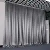 Tecido para Fundo de Casamento, Cortina de Seda Gelada, Cortinado para Apresentação de Jardim de Infância, Tecido para Fundo de Aniversário, Véu de Noiva, Cortina Reta