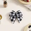 Em estoque vendas diretas Natal gravata borboleta xadrez escocês acessórios fita tecida fita DIY joias acessórios de vestuário lingerie