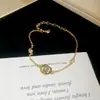 ¡Lujo estilo coreano! Pulsera entrelazada de circonita cúbica, pulsera de moda minimalista, sensación de lujo ligero y alta gama, joyería para mujer
