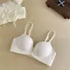 Sujetador de Reúne Busto Pequeño Cómodo Sencillo para Mujer, Hace que el Busto Pequeño se Vea Más Grande, Sin Aros, Soporte Suave, Levanta, Sin Costuras, Sujetador Engrosado