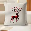 Fundas de almohada estilo navideño, varios diseños con patrones de árbol de Navidad, fundas para cojines de sofá, decoración navideña para el hogar