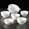 Tigela pequena de porcelana de imitação tigela de arroz para restaurante tigela de mingau tamanho pequeno tigela de sopa restaurante de hot pot comercial tigela temperada tigela de plástico louça de melamina