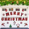 Ímãs de Natal Populares Transfronteiriços Decoração de Natal Externa Interna Porta de Garagem Geladeira Carro Adesivos Magnéticos de PVC