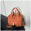Bolso Casual de Lona Lavada, Bolso de Mano Pequeño, Bolso Sencillo y Ligero para Mujer, Nuevo Bolso Cuadrado Pequeño de Hombro Cruzado de Moda 2026