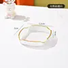 Lanches de Casamento Frutas Phnom Penh Prato de Armazenamento Bandeja Redonda Multilateral Bandeja de Frutas de Luxo Leve Xícara de Chá para Casa Copo de Água Prato de Chá