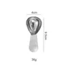 Cuchara de café de acero inoxidable con mango corto y escala para Amazon transfronterizo, Cuchara medidora de café en polvo, Accesorios de café para el hogar, Utensilios de café