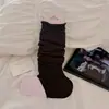 Polainas finas de lana para mujer, color liso, estilo otoño, efecto adelgazante, inspiradas en el ballet, con bordes enrollados, perfectas con mocasines, calcetines hasta la pantorrilla