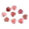 Joias Populares em Formato de Coração Transfronteiriças Cristal 2cm Coração de Pedra Natural Atacado Acessórios para Joias DIY Tamanho da Palma