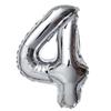 Explosões Amazon balão de corpo gordo prateado balão de filme de alumínio digital decoração de aniversário balão de 18 polegadas balão de folha de alumínio atacado