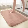 Alfombra de Piso Gruesa de Felpa Alfombra Simple para Baño Absorbente Felpudo Cuadrado Alfombra Antideslizante para Baño para Comercio Exterior