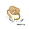 Anillo Exquisito Super Brillante de Circonita para Niñas, Lujo Accesible y Anillo de Apertura Ajustable de Gama Alta, Baño de Oro Real Simple