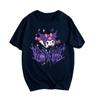 Kuromi kuromi Animación Perímetro Impreso Verano Adulto Casual Holgada Manga Corta Algodón Camiseta Base 4