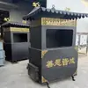 Estufa Grande para Quemar Papel sin Humo para Exteriores para Templos, Quemador de Incienso Estilo Chino, Estufa Dorada y Plateada, Estufa para Complejos de Tumbas al Aire Libre, Estufa para Quemar Dinero