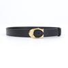 Preto cinto de couro genuíno Jeans Jeans moda moda personalidade retro all-match ins estilo cinto decorativo c fivela
