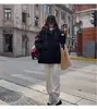 Chaqueta corta de plumón de algodón de moda para estudiantes, Nuevo abrigo de algodón petite Invierno 2025