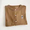 Suéter de punto de manga larga, chaqueta corta, cárdigan, top fino para mujer, nuevo suéter casual de capa interior para otoño/invierno, prenda exterior